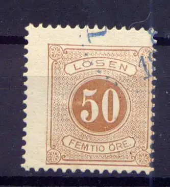 (2044) Schweden Porto Nr.9 B         O  gestempelt