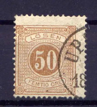 (2045) Schweden Porto Nr.9 B         O  gestempelt