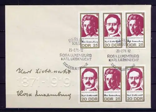 (960) Brief DDR Nr.1650/1     -        2 FDC    /WZd246 + WZD 247