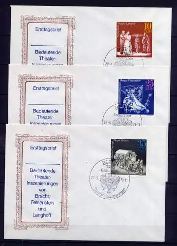 (1016) Brief DDR Nr.1850/2     -         3 FDC    