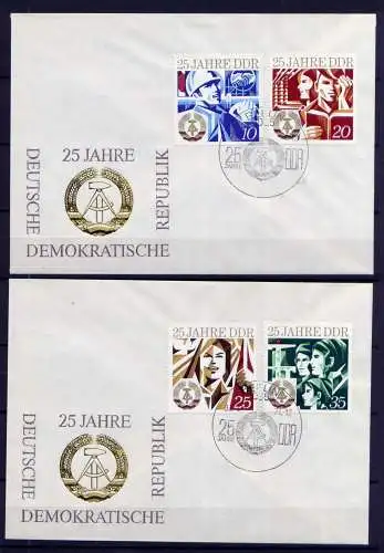 (1048) Brief DDR Nr.1949/52     -         2 FDC