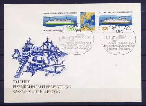 (1247) Brief DDR Nr.2429/30 Streifen     -           FDC    