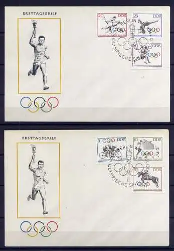 (1283) Brief DDR Nr.1033/8     -            2 FDC
