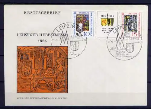 (1288) Brief DDR Nr.1052/3 Streifen     -             FDC