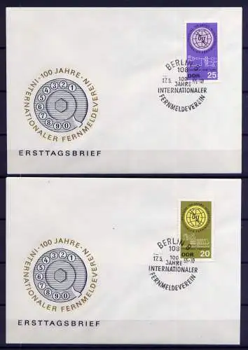 (1301) Brief DDR Nr.1113/4     -             2 FDC    