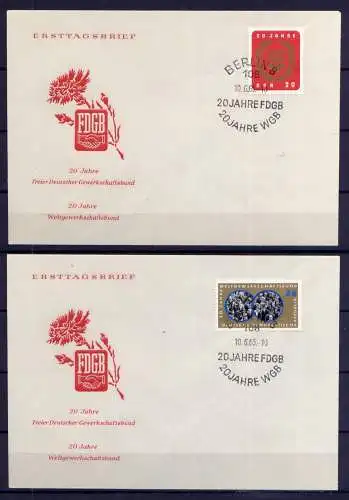 (1302) Brief DDR Nr.1115/6     -             2 FDC