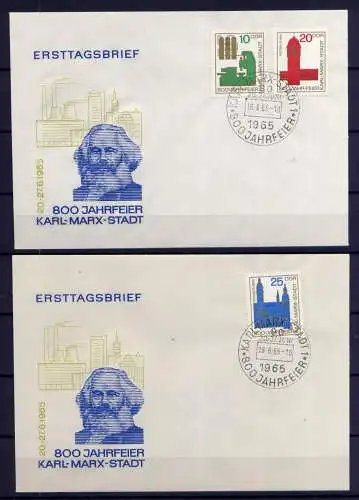 (1303) Brief DDR Nr.1117/9     -             2 FDC