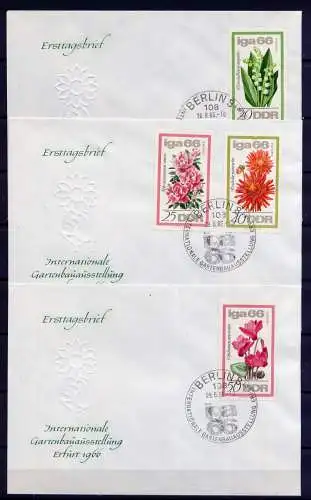 (1323) Brief DDR Nr.1189/92     -             3 FDC    