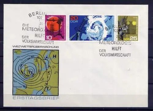 (1364) Brief DDR Nr.1343/5 Streifen     -             FDC