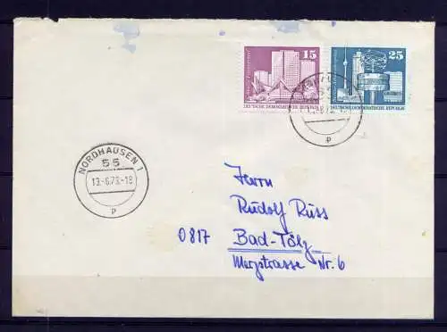(1449) Brief DDR Nr.1853/4          -             FDC