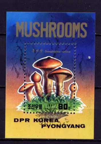 (068) Korea Nord  Nr.2801 - Block 223      O  gestempelt / Pilze Mushrooms