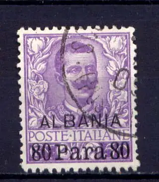 (1402) Italien Post in Albanien Nr.6           O  gestempelt