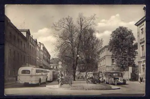 (4690) Reichenbach Vogtland Busbahnhof  - beschrieben / DDR Sachsen Omnibus