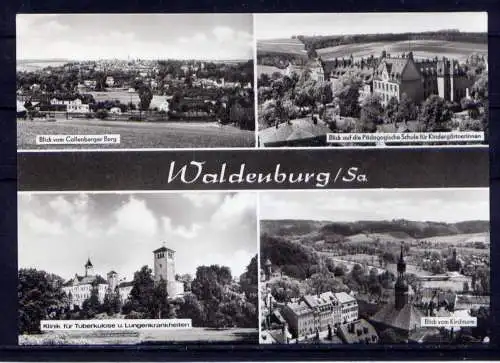 (4743) Waldenburg - unbeschrieben / DDR Sachsen Schloß, Schule