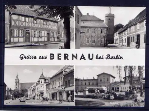 (4765) Bernau  - unbeschrieben / DDR Brandenburg Pulverturm Bahnhof