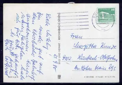 (4775) Karl - Marx - Stadt / Chemnitz - beschrieben / DDR Sachsen Schloßteich