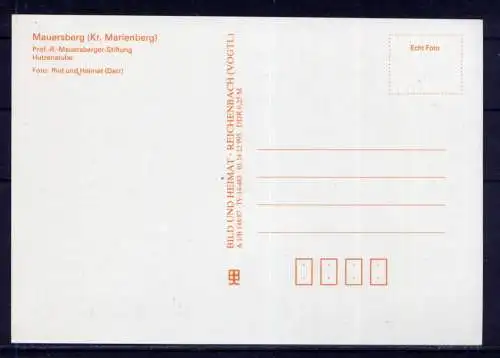 (4784) Mauersberg - unbeschrieben / DDR Sachsen Mauersberg Hutzenstube