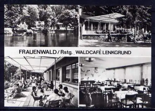 (4797) Frauenwald - unbeschrieben / DDR Thüringen Waldcafe Lenkgrund