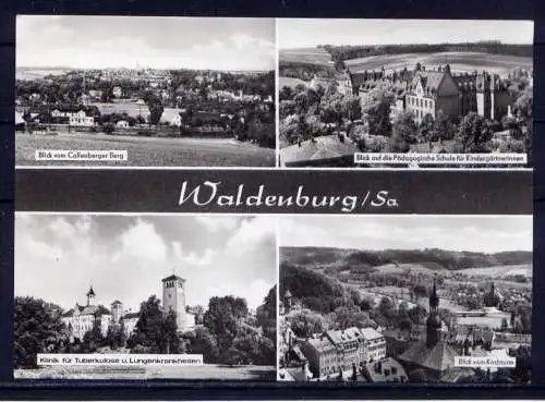 (4798) Waldenburg - unbeschrieben / DDR Sachsen Schloß, Kirche