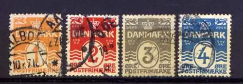 (1016) Dänemark Nr.77/80        O  gestempelt