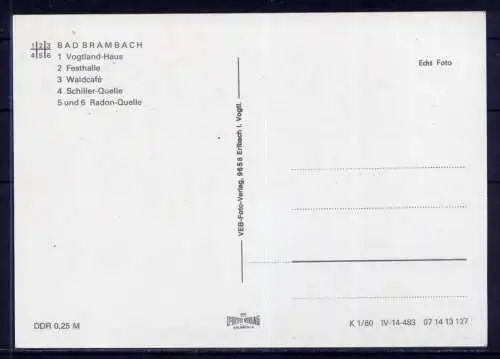 (4802) Bad Brambach  - unbeschrieben / DDR Sachsen Waldcafe Kurgelände