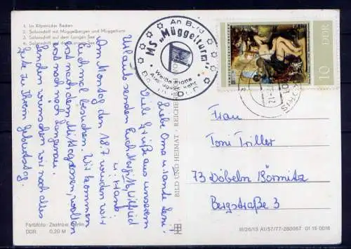 (4817) Berlin  - beschrieben / DDR Berlin Weiße Flotte Salonschiff Bordstempel Schiffe