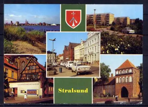 (4819) Stralsund  - beschrieben / DDR Mecklenburg-Vorpommern Wappen Museum Kniepertor