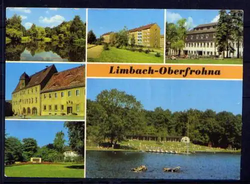 (4833) Limbach - Oberfrohna  - unbeschrieben / DDR Sachsen Rathaus Freibad AWG Hotel