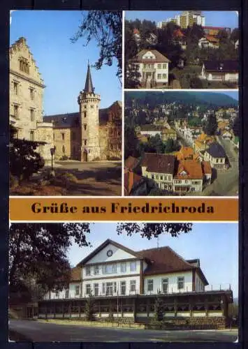 (4837) Friedrichroda  - beschrieben / DDR Thüringen Erholungsheim Schloß