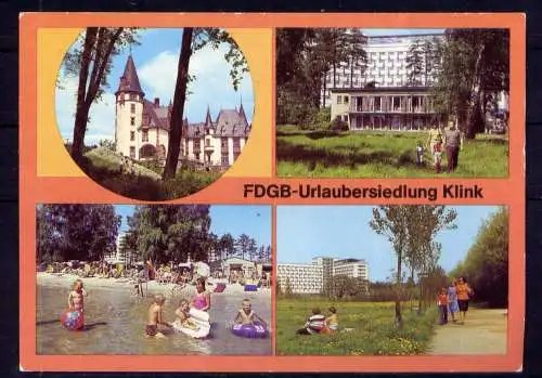 (4840) Klink  - unbeschrieben / DDR Mecklenburg-Vorpommern Erholungsheim Schloß