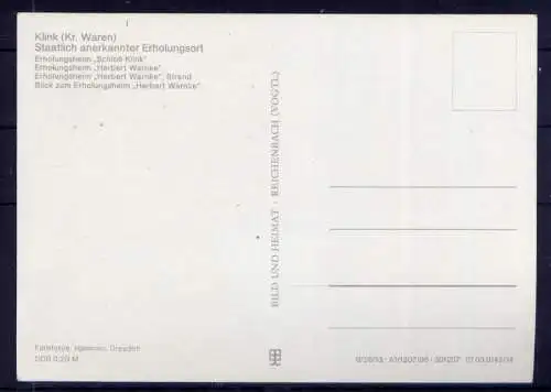 (4840) Klink  - unbeschrieben / DDR Mecklenburg-Vorpommern Erholungsheim Schloß