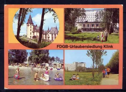 (4841) Klink  - unbeschrieben / DDR Mecklenburg-Vorpommern Erholungsheim Schloß