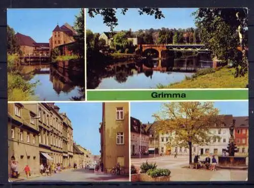 (4842) Grimma  - unbeschrieben / DDR Sachsen Markt Mulde