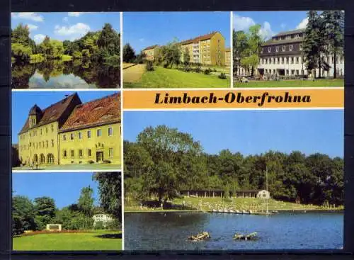 (4834) Limbach - Oberfrohna  - unbeschrieben / DDR Sachsen Rathaus Freibad AWG Hotel