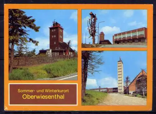 (4855) Oberwiesenthal  - unbeschrieben / DDR Sachsen Wetterwarte HO Gaststätte