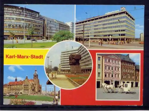 (4864) Karl - Marx - Stadt / Chemnitz  - unbeschrieben / DDR Sachsen Warenhaus ,,Nüschel" Rathaus