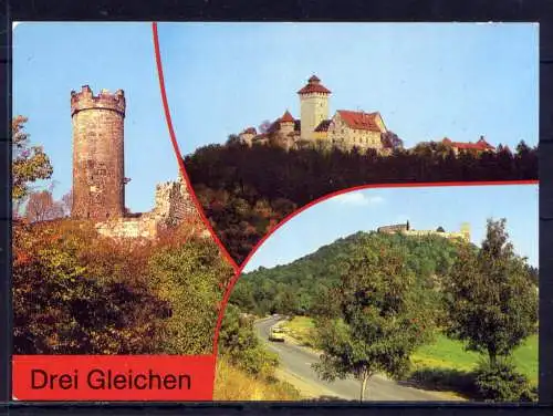 (4879) Die drei Gleichen  - unbeschrieben / DDR Thüringen Mühlburg Wachsenburg