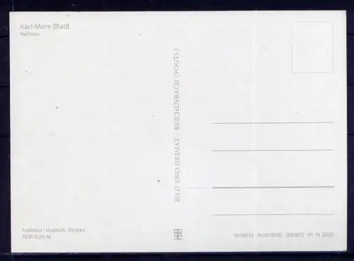 (4882) Karl - Marx - Stadt / Chemnitz  - unbeschrieben / DDR Sachsen Rathaus