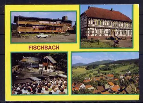 (4887) Fischbach  - unbeschrieben / DDR Thüringen Fachwerk Bergbühne