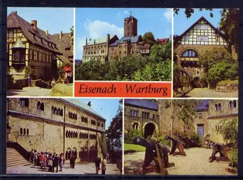 (4895) Eisenach - unbeschrieben / DDR Thüringen Burg Wartburg Geschütze