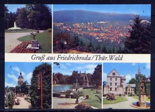 (4896) Friedrichroda  - unbeschrieben / DDR Thüringen Schwimmbad Schloß Kuranlagen