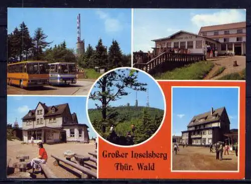 (4898) Inselsberg  - unbeschrieben / DDR Thüringen Gasthof Omnibusse