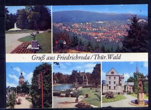 (4914) Friedrichroda  - unbeschrieben / DDR Thüringen Schwimmbad Schloß Kuranlagen