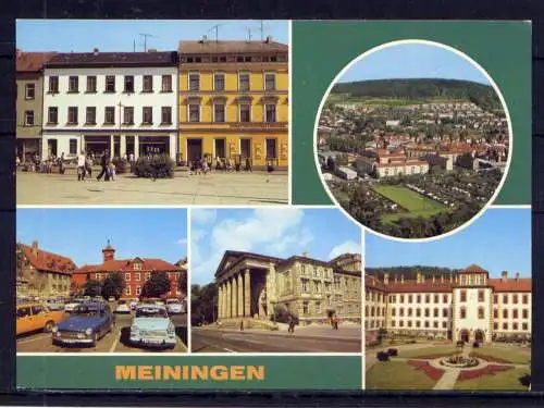 (4917) Meiningen  - unbeschrieben / DDR Thüringen Schule Schloß Theater