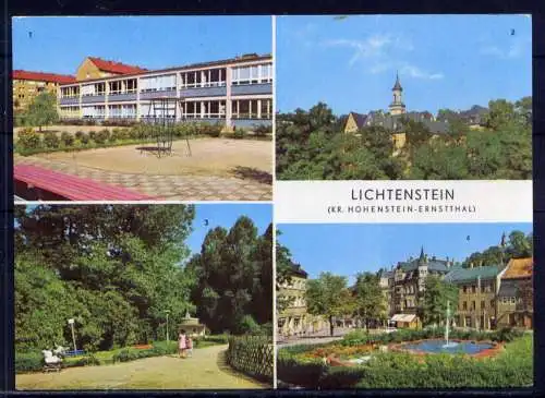 (4921) Lichtenstein  - unbeschrieben / DDR Sachsen Schloß Park