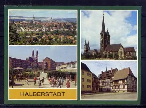 (4925) Halberstadt  - unbeschrieben / DDR Sachsen-Anhalt Neubaugebiet Kirche Dom