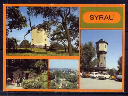 (4930) Syrau  - unbeschrieben / DDR Sachsen Drachenhöhle Windmühle Wasserturm