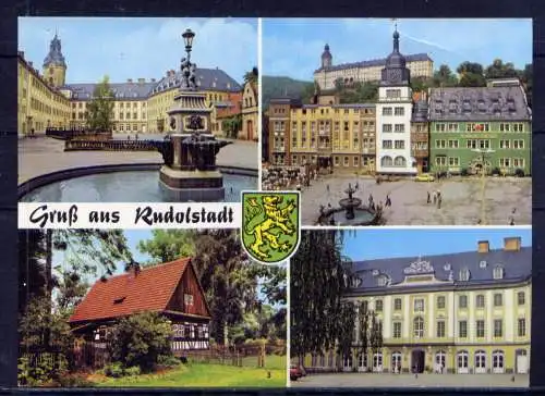 (4933) Rudolstadt  - unbeschrieben / DDR Thüringen Schloß Marktplatz Museum