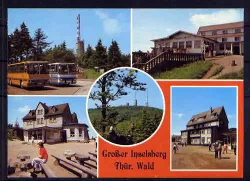 (4941) Inselsberg  - unbeschrieben / DDR Thüringen Gaststätte Jugendherberge Berggasthof Omnibus