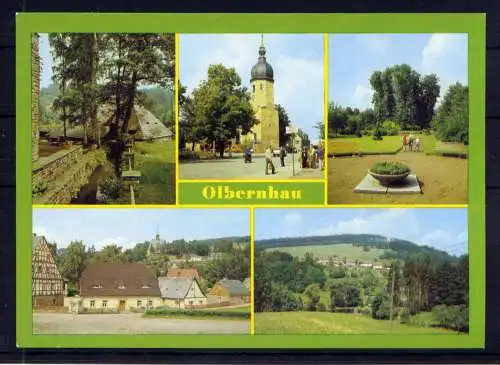 (4946) Olbernhau - unbeschrieben / DDR Sachsen Stadtpark Denkmal